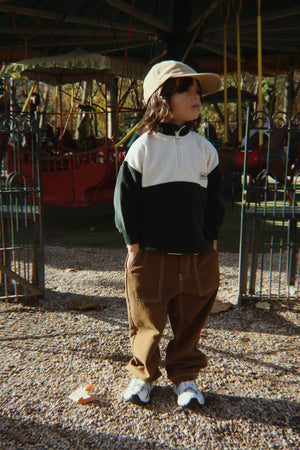 Konges Sløjd Pullover – TAVI HALF ZIP GRS | Scarab