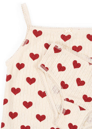 Konges Sløjd Unterwäsche-Set "Minnie" Amour Rouge