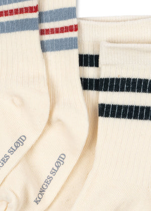 Konges Sløjd Socken "Act" 2er-Set | Optic White