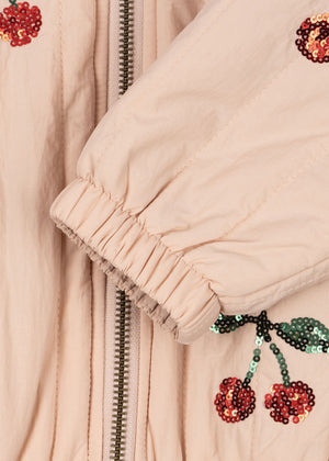 Konges Sløjd Pailletten-Bomberjacke – Juno in Cameo Rose – Detailansicht 3