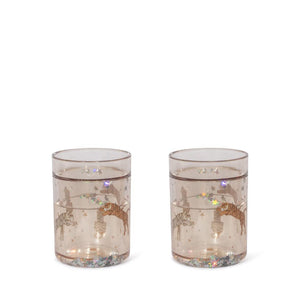 Konges Sløjd Glitter Tumblers "Glitter Cups Roar" Set of 2