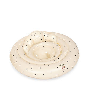 Konges Sløjd Baby Schwimmring Navy Dot mit integriertem Sitz Ø 73 cm