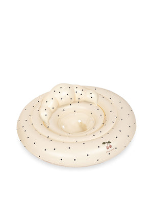 Konges Sløjd Baby Schwimmring Navy Dot mit integriertem Sitz Ø 73 cm