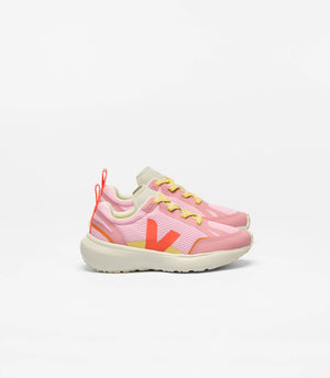 Veja Small Canary Light Alveomesh | Guimauve Orange-Fluo Mary