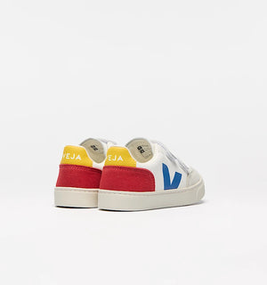 Baskets Veja Small V-12 "Leather" | Blanc Multico Pepper