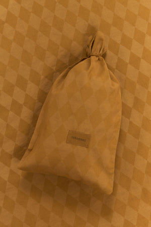 Nobodinoz Bettwäsche Junior 100x140 Mustard Harlequin