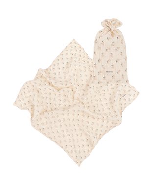 Nobodinoz Musselintuch Wabi-Sabi Darling Baby Tuch Baumwolle mit Stoffbeutel