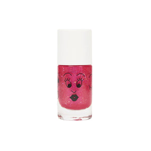 Nailmatic Kids Nagellack „Sissi“ glitzerndes Pink – vegan, wasserbasiert, abwaschbar und sicher für Kinder ab 3 Jahren.